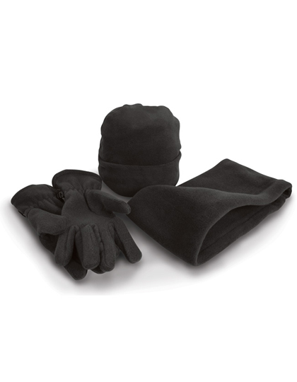 RT40 Result Winter Essentials Fleece-Winterset Handschuhe und Mütze