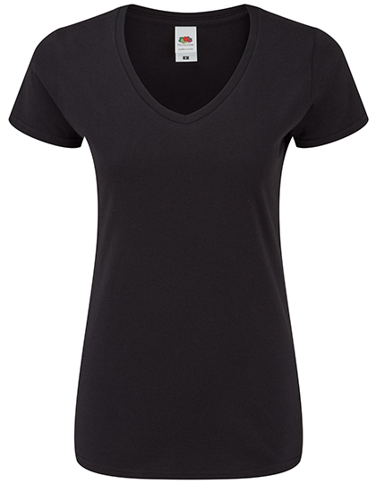 F274 Fruit of the Loom Damen Iconic 150 V-Ausschnitt T-shirt