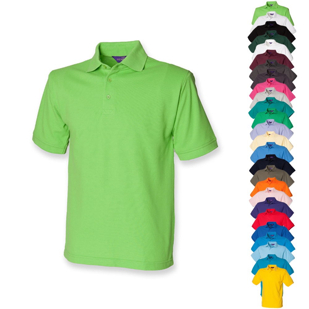 W400 Henbury Klassisches Piqué-Poloshirt für Herren 65/35