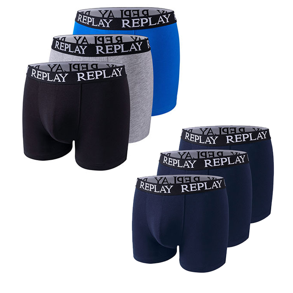 RP101102 Replay Herren Boxershorts (3er Pack)