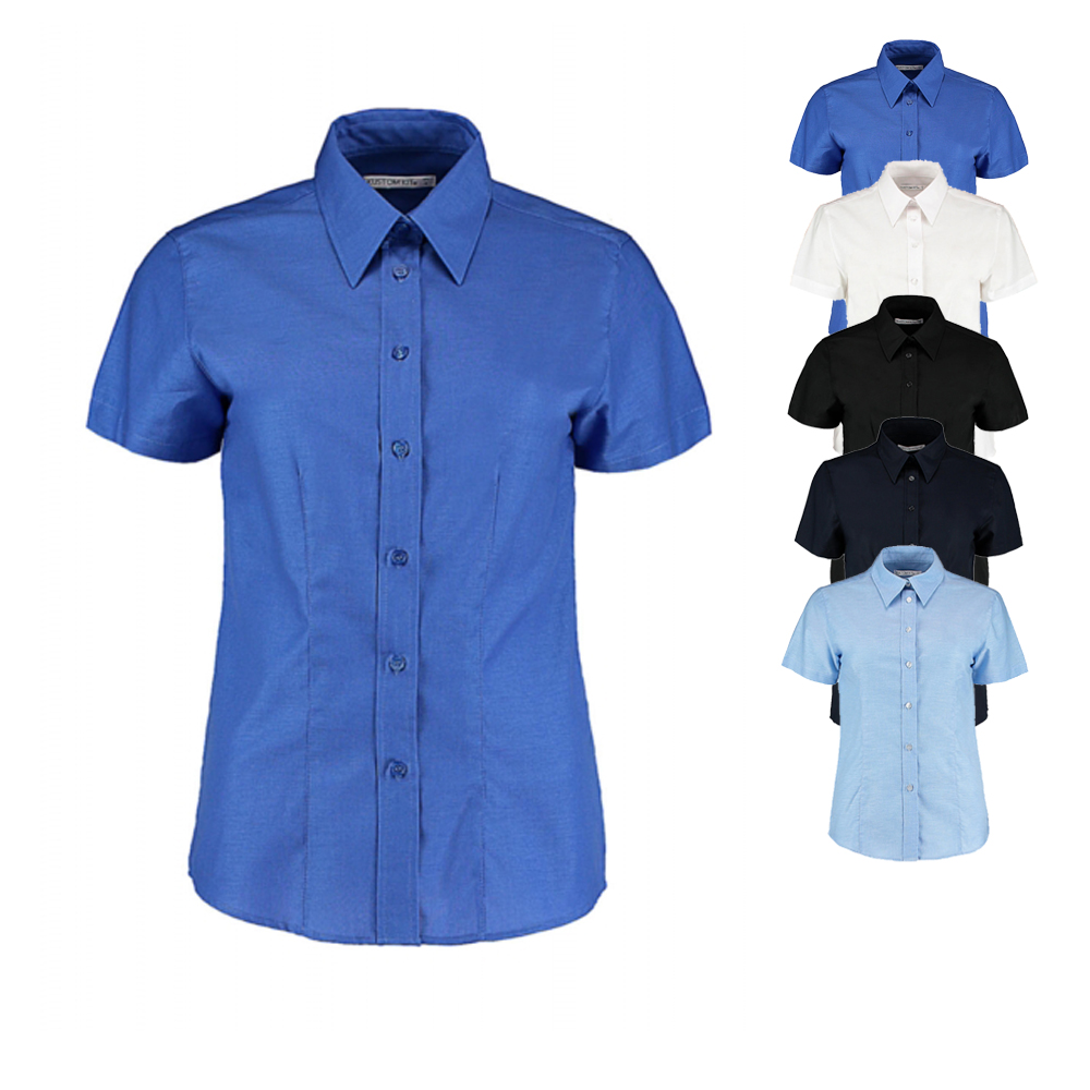 K360 Kustom Kit Hemd Kurzarm Oxford Shirt