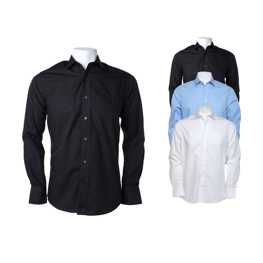 K131 Kustom Kit Herren Hemd Kurzarm Poplin Shirt