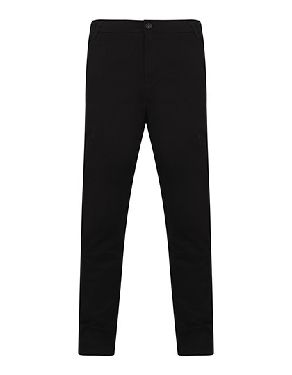 W650 Henbury Heren Stretch Chino Hose mit Flexbund