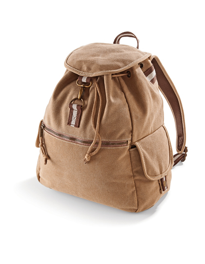 QD612 Quadra VINTAGE Canvas Rucksack