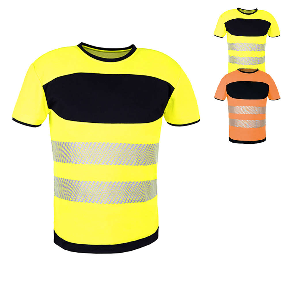 KX1000 Korntex EOS Hi-Vis Arbeitskleidung T-Shirt mit großer Druckfläche auf der Brust