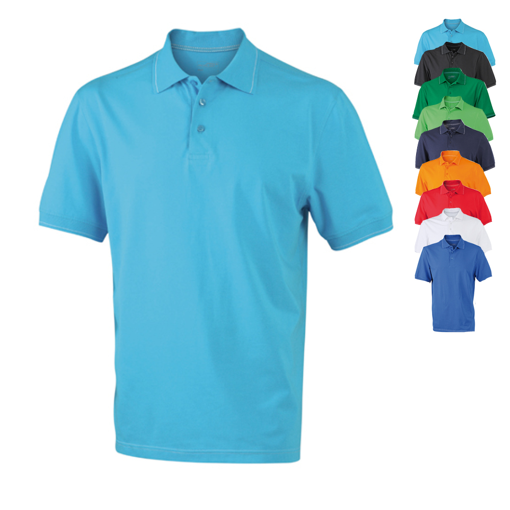 JN569 James+Nicholson Herren elastisches Polo