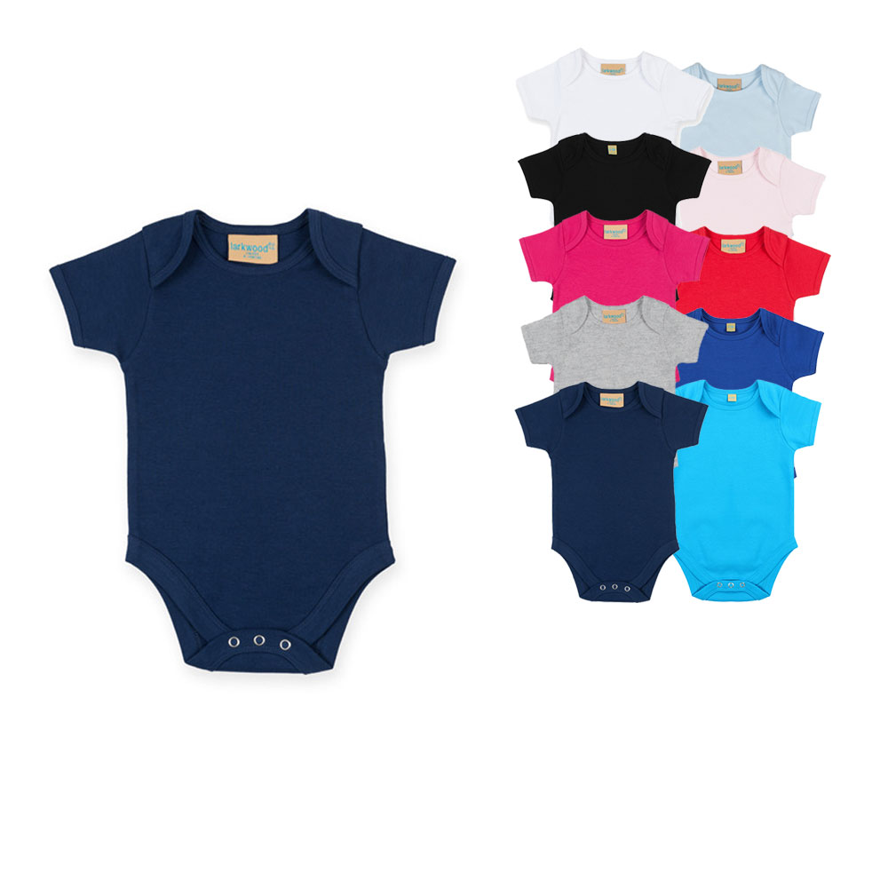 LW055 Larkwood Baby-Body Kurzarm