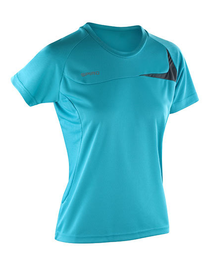 RT182F SPIRO Damen Dash Trainingsshirt Performanceshirt Sportshirt