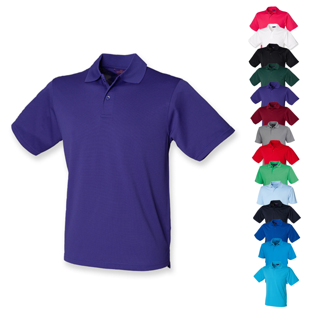 W475 Henbury Herren Coolplus® feuchtigkeitsregulierendes Poloshirt