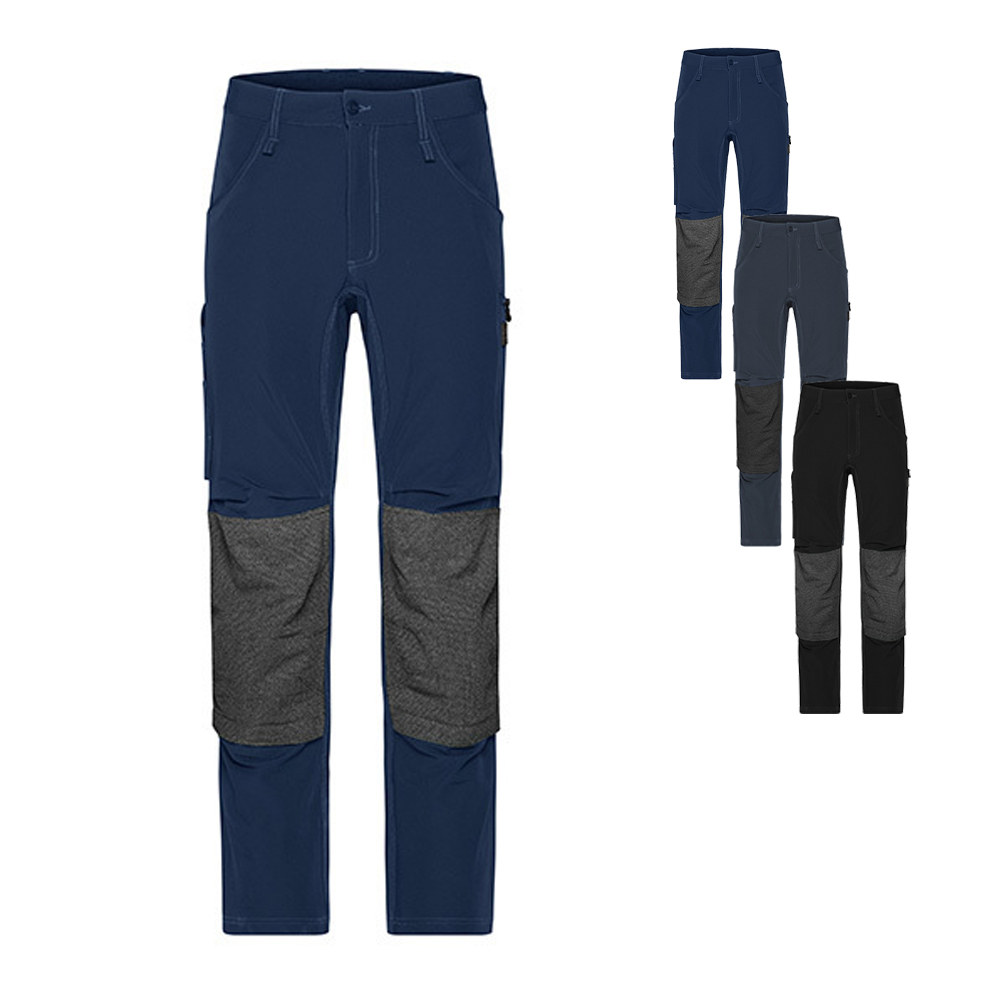 JN1813 James+Nicholson Arbeitskleidung Hose 4-Wege Stretch SLIM LINE