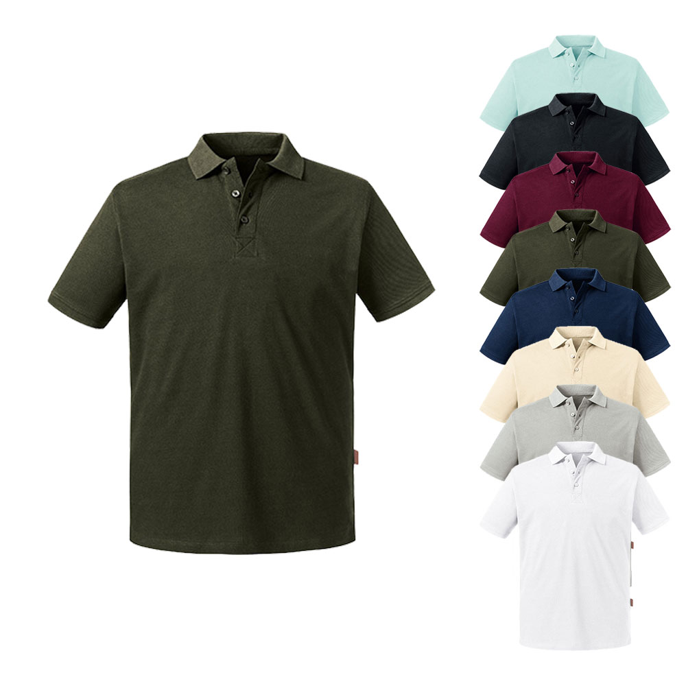 Z508M Russell Pure Organic Herren Polo kurzarm Bio Baumwolle