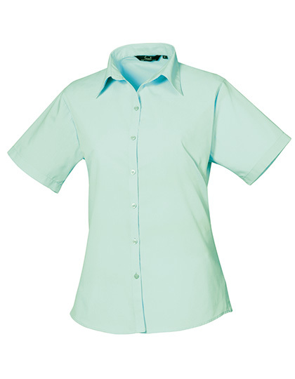 PW302 Premier Workwear Damen Poplin kurzarm Bluse (Damenbluse/Kurzarm)