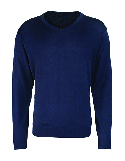 PW694 Premier Workwear Herren V-Ausschnitt Strickpullover