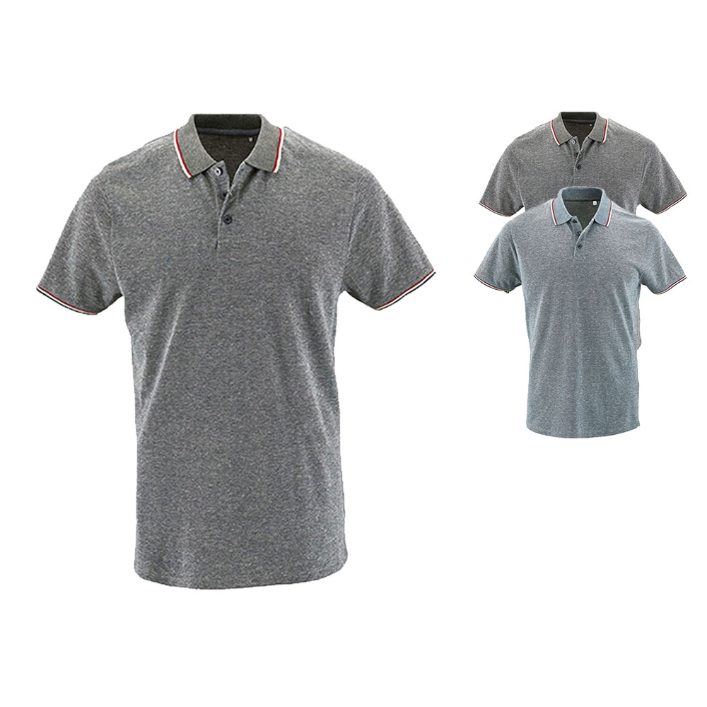 L02081 SOL´S Herren Heather Polo Hemd Paname