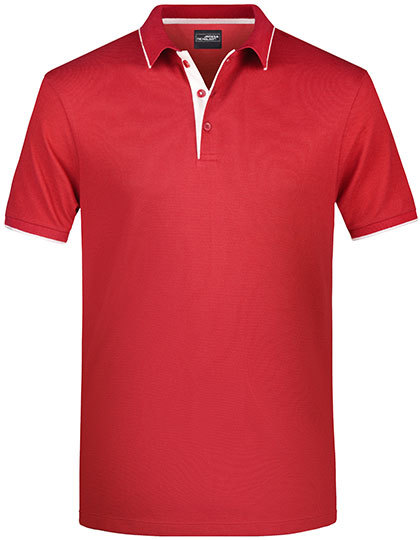 JN728 James+Nicholson Herren Polo STRIPE