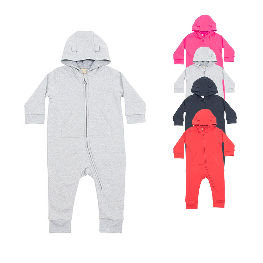 LW070 Larkwood Kinder-Fleece-Overall Strampler