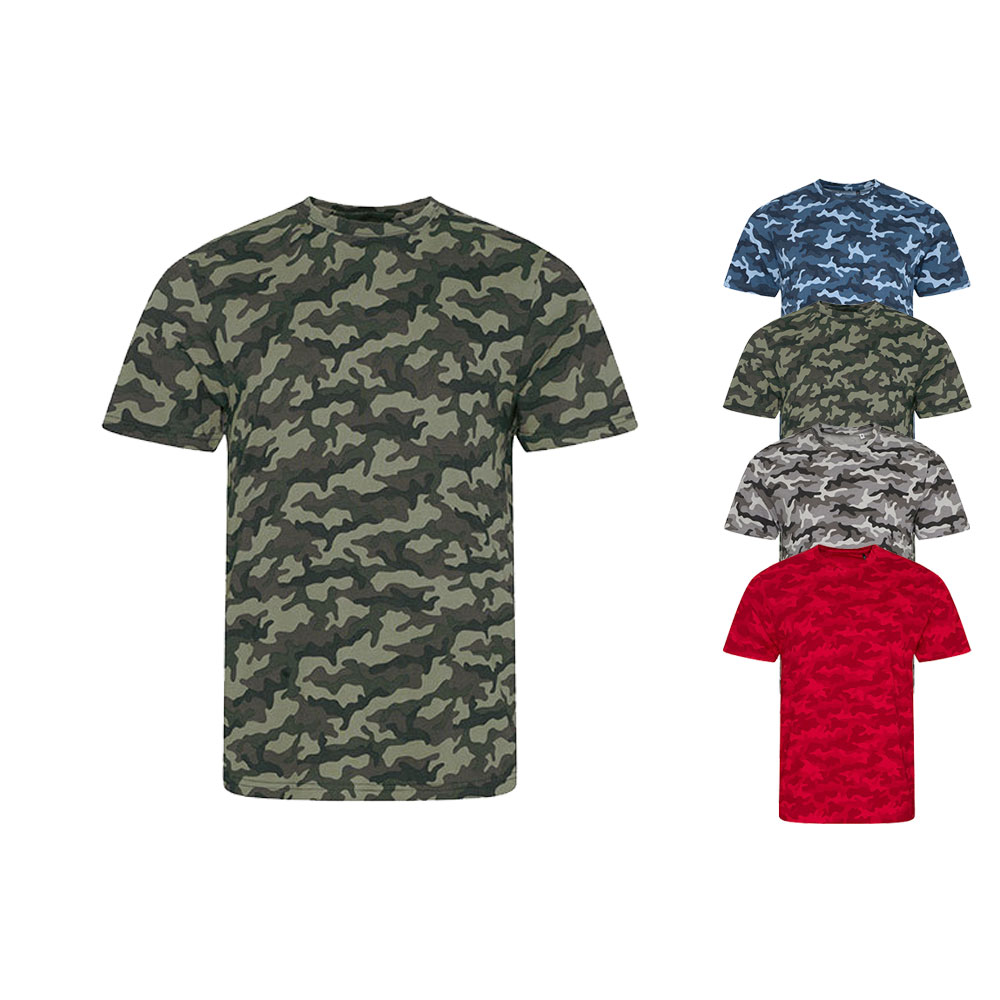 JT034 Just Ts & Polos T-Shirt im Camoflage-Stil