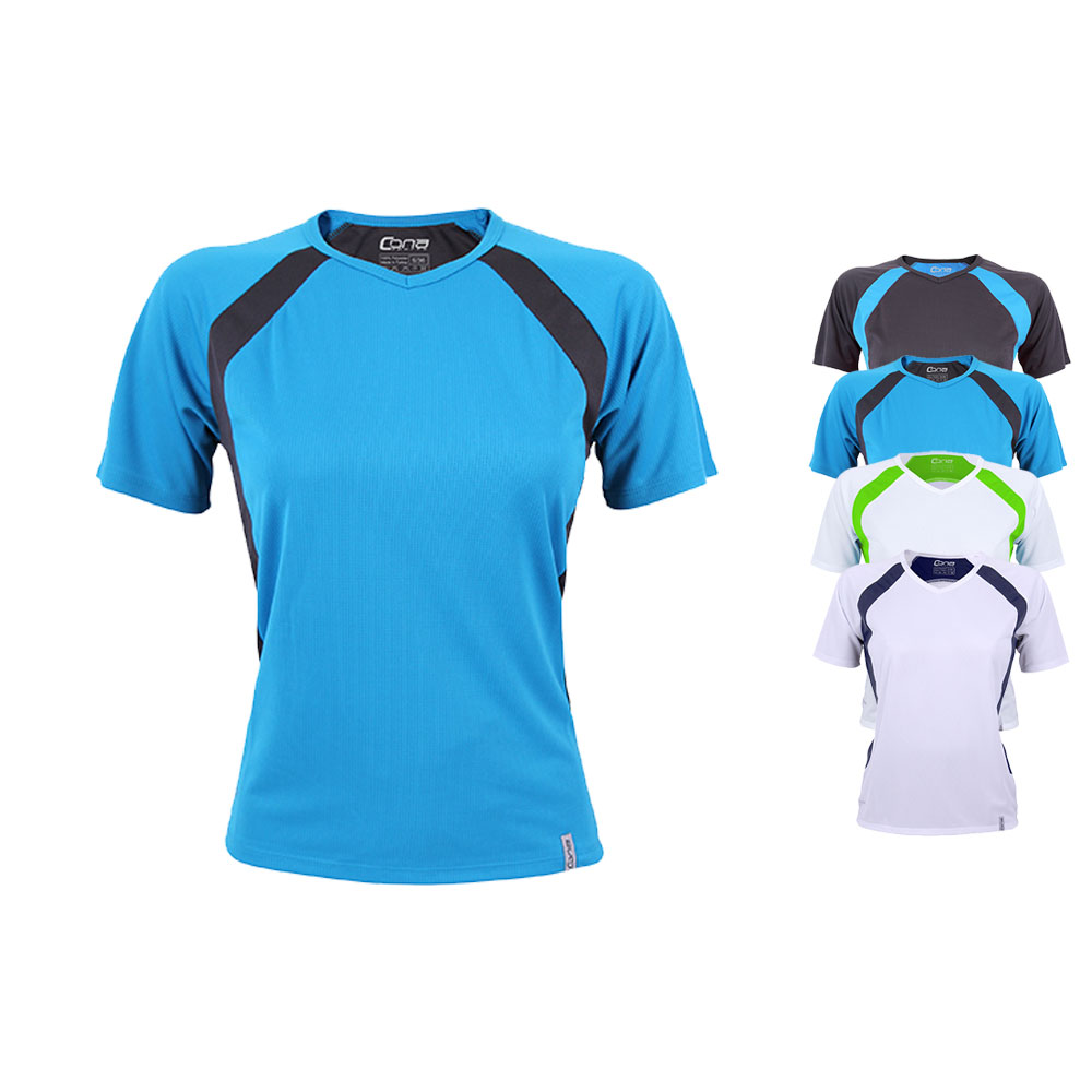 CN150 CONA SPORTS Damen Sport-TShirt TEMPO Atmungsaktiv und schnell trocknend