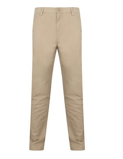 W650 Henbury Heren Stretch Chino Hose mit Flexbund