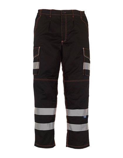 YK018T YOKO Hi-Vis hochsichtbare Cargohose mit Kniepolstertaschen