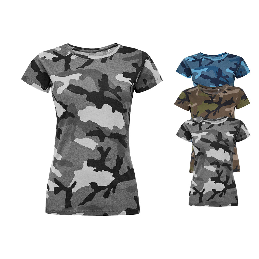 L134 SOL´S Damen Camo T-Shirt