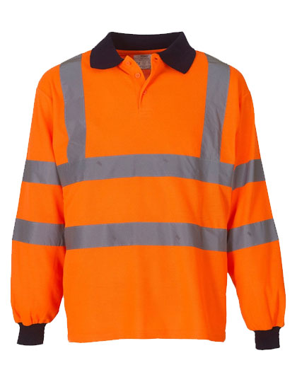 YK310 YOKO Hi-Vis hochsichtbares Langarm Poloshirt