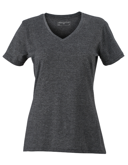 JN973 James+Nicholson Damen HEATHER T-Shirt kurzarm