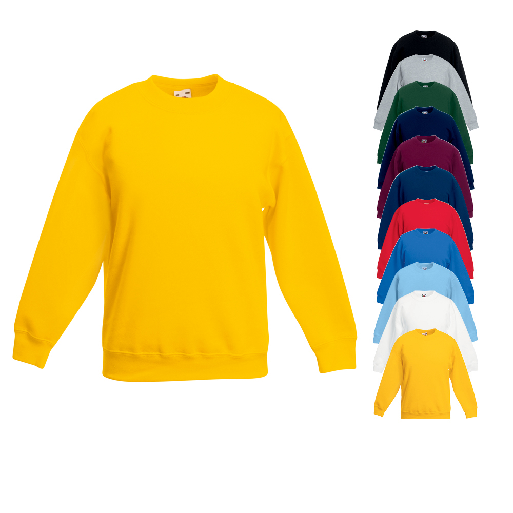 Fruit of the Loom Kinder Set-in Sweatshirt Pullover