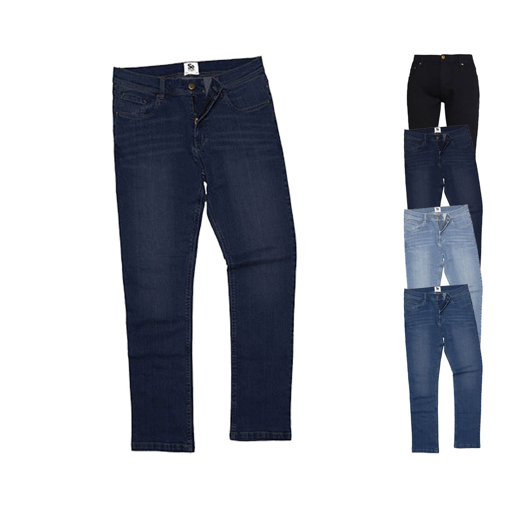 SD001 So Denim Herren Leo gerade Jeans