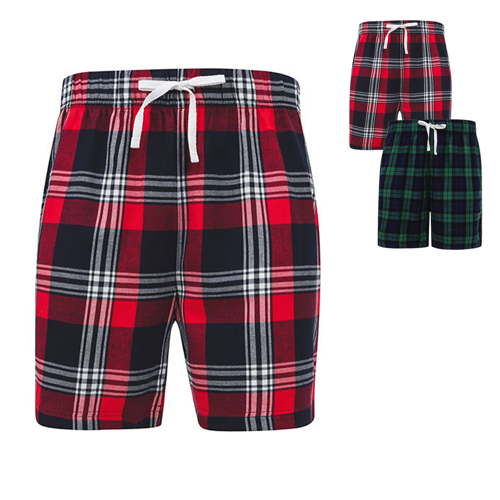 SFM82 SF Men Herren Tartan kurze Loungehose