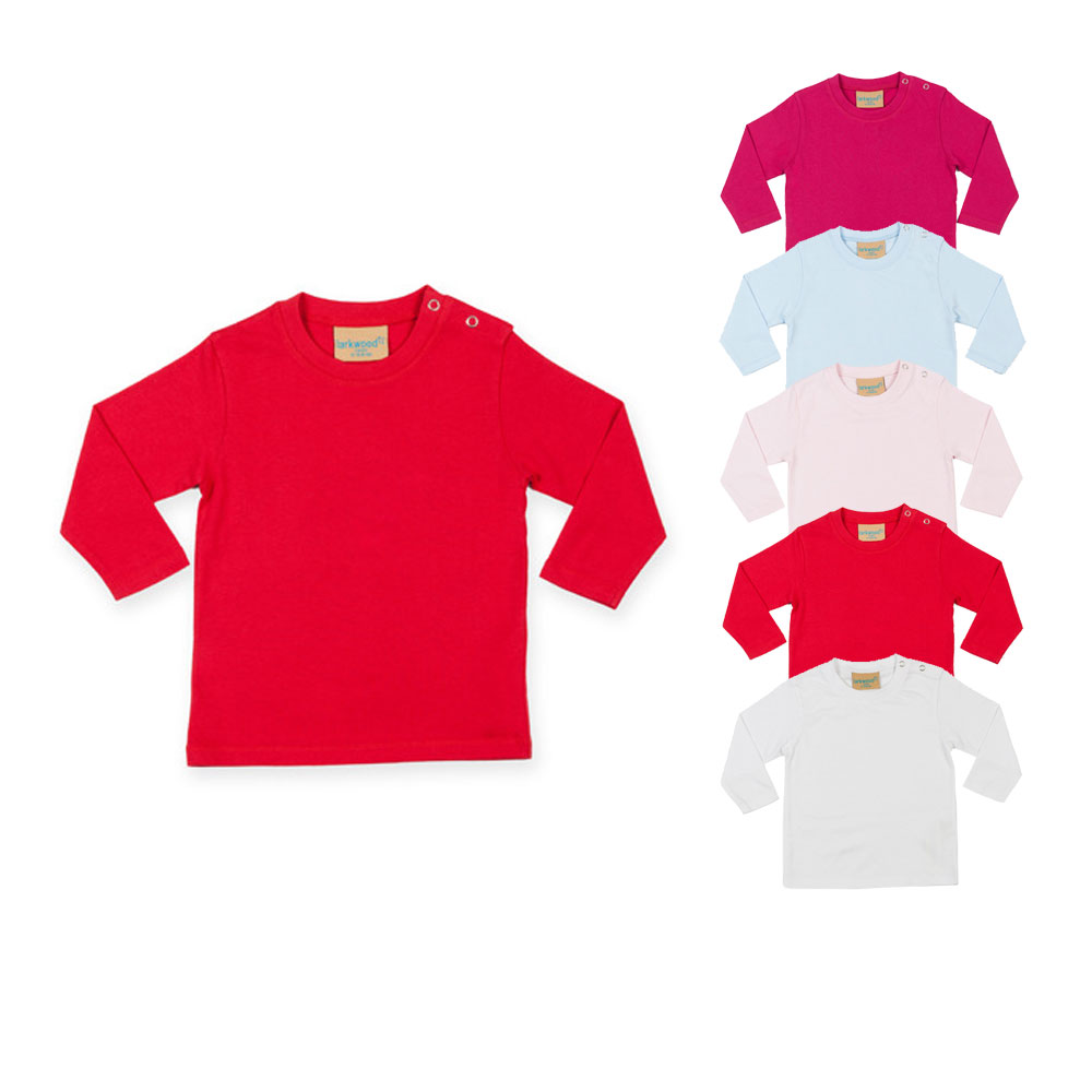 LW021 Larkwood Baby Langarmshirt