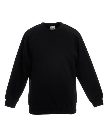 Fruit of the Loom Kinder Raglan Sweatshirt Pullover