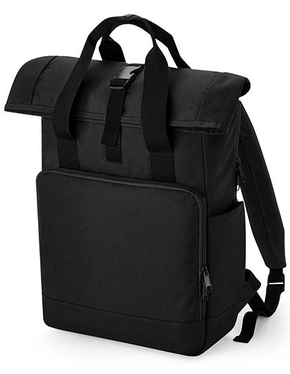 BG118L BagBase Recycelter Twin Handle Roll-Top Laptop Rucksack