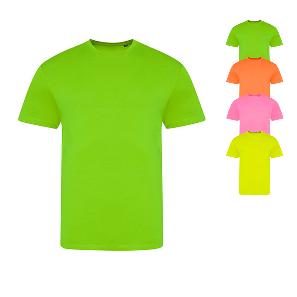 JT004 Just Ts T-Shirt mit Triblend-Gewebe Neonfarben