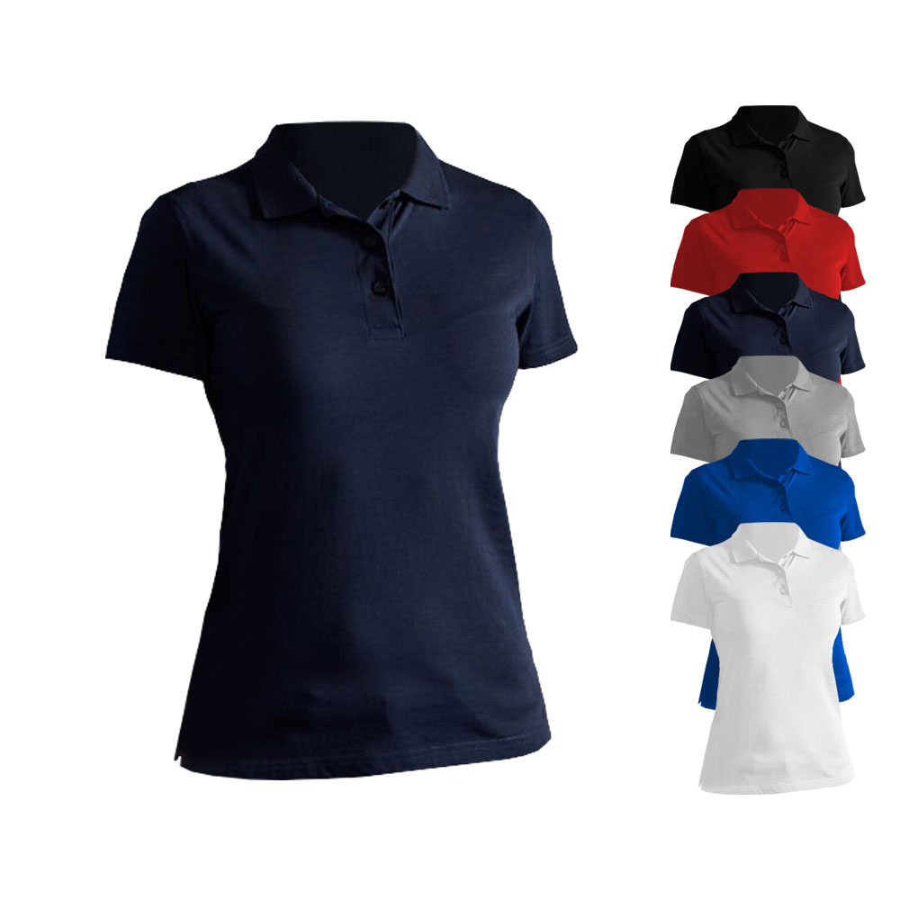 E4025 Promodoro Damen Jersey Polo Kurzarm