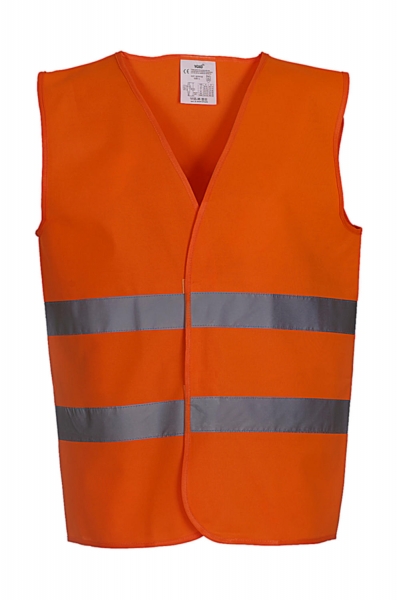 YK102 YOKO Hi Vis hochsichtbares Sicherheitsweste mit zwei Reflectorbändern