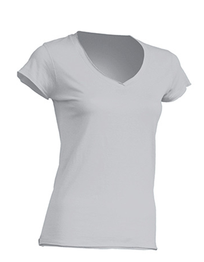 JHK271 JHK Damen V-Ausschnitt T-Shirt SICILIA