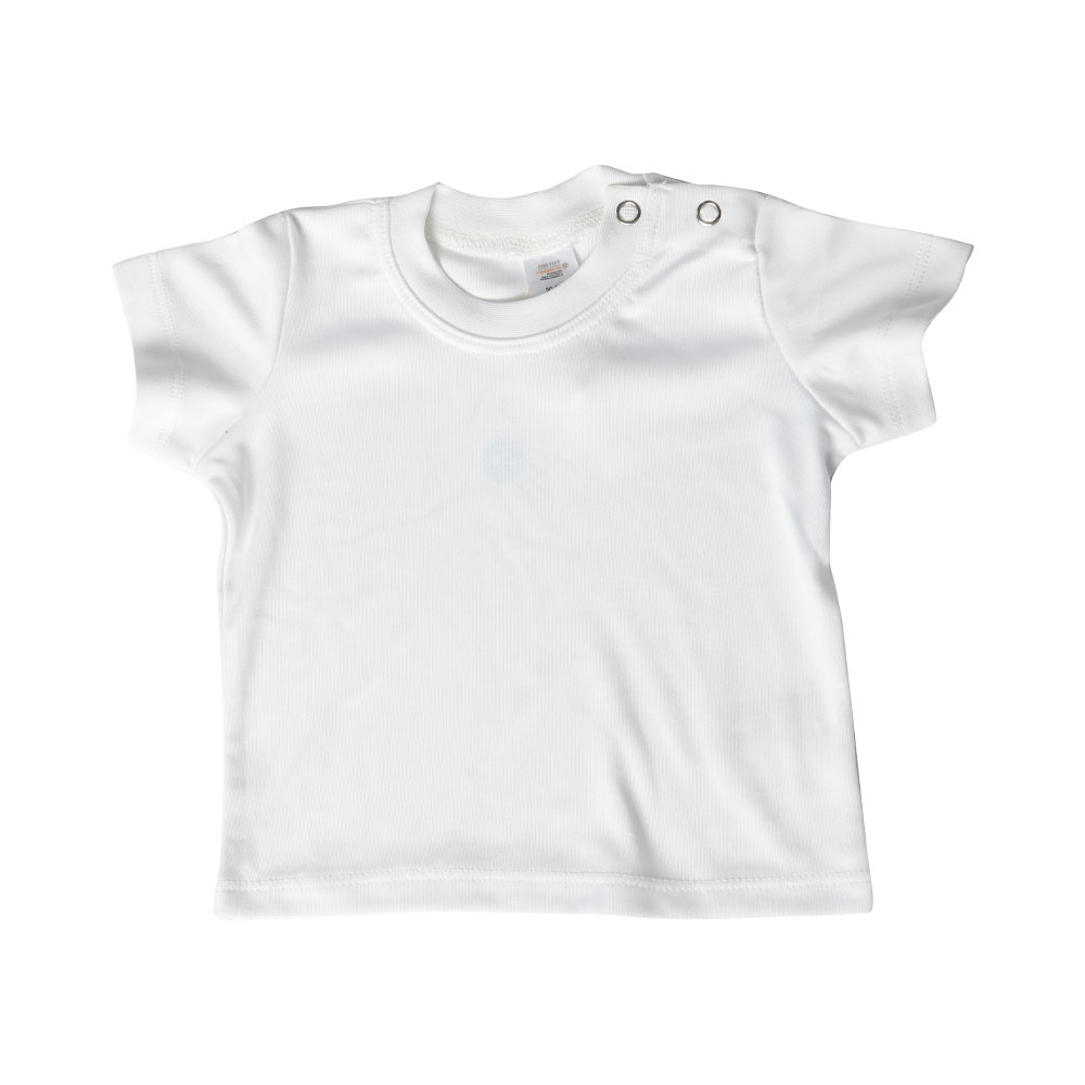 X803 Link Kids Wear Kurzärmeliges Baby-T-Shirt mit Druckknopfverschluss an der Schulter