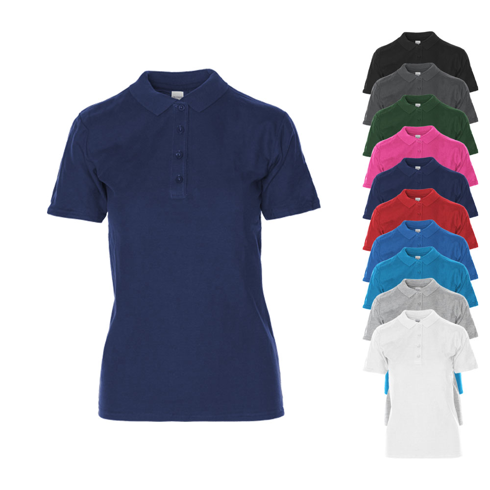 G64800L Gildan Damen Poloshirt Polohemd Softstyle® Doppeltes Piqué Polo